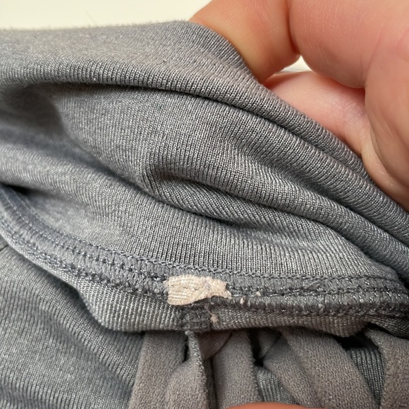 Lululemon Grey High Rise Wide Leg Crop Yoga Pants Lounge Pants with Pockets - Picture 4 of 13